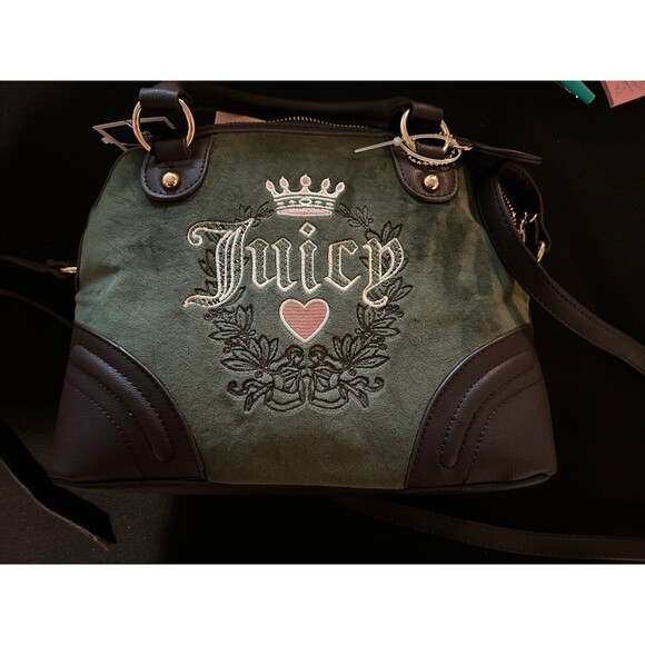 Juicy Couture Handbags - Juicy Couture super green chocolate heritage dome satchel